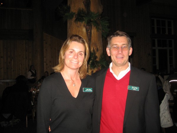 Julie Wilson, Director of Food & Beverage and Clint Strohl, Manager for Silver Lake Lodge and Empire Canyon Lodge take a moment to pose for the camera