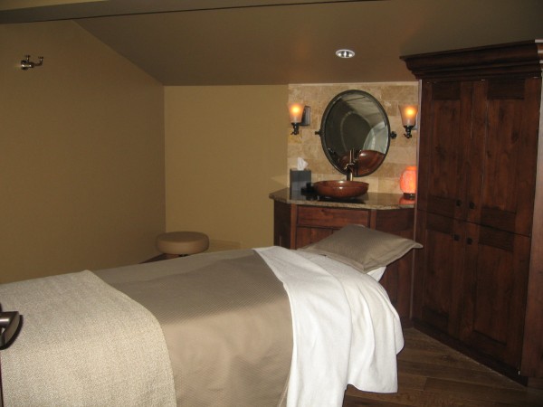 The treatment rooms are decorated just as beautiful as the lodge itself